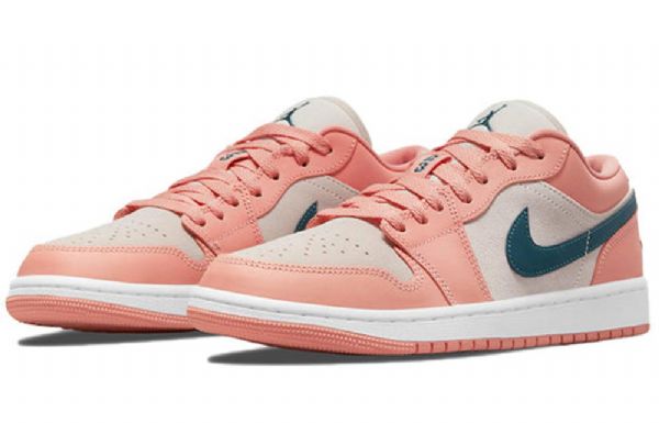 Nike Air Jordan 1 Low Tops Retro Basketball Sko Til Damer Light Coral
