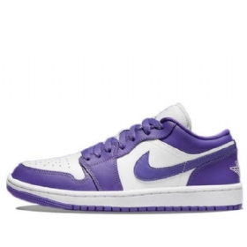 Nike Air Jordan 1 Low Tops Retro Basketball Sko Til Damer Lilla