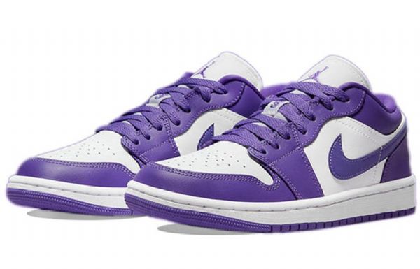 Nike Air Jordan 1 Low Tops Retro Basketball Sko Til Damer Lilla