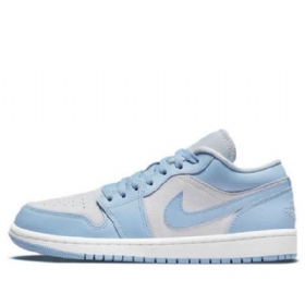 Nike Air Jordan 1 Low Tops Retro Basketball Sko Til Damer Lyseblå