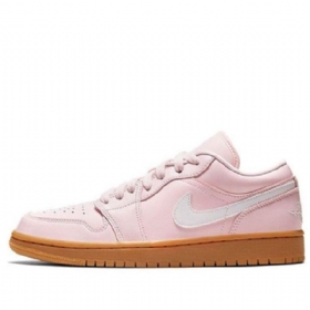 Nike Air Jordan 1 Low Tops Retro Basketball Sko Til Damer Lyserød