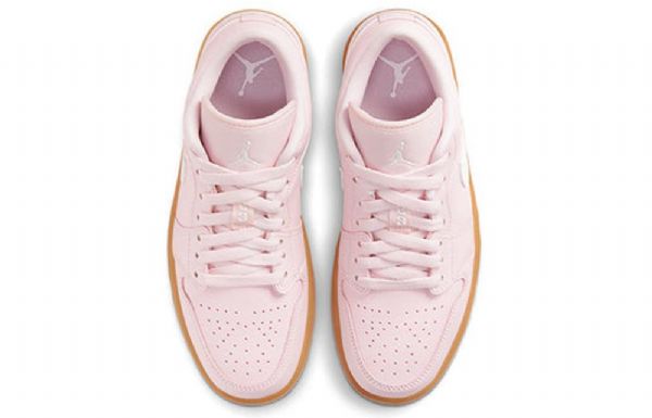 Nike Air Jordan 1 Low Tops Retro Basketball Sko Til Damer Lyserød