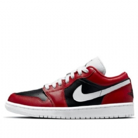 Nike Air Jordan 1 Low Tops Retro Basketball Sko Til Damer Rød Hvid
