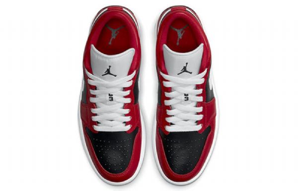Nike Air Jordan 1 Low Tops Retro Basketball Sko Til Damer Rød Hvid