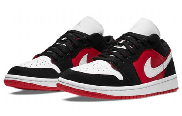 Nike Air Jordan 1 Low Tops Retro Basketball Sko Til Damer Rød Sort