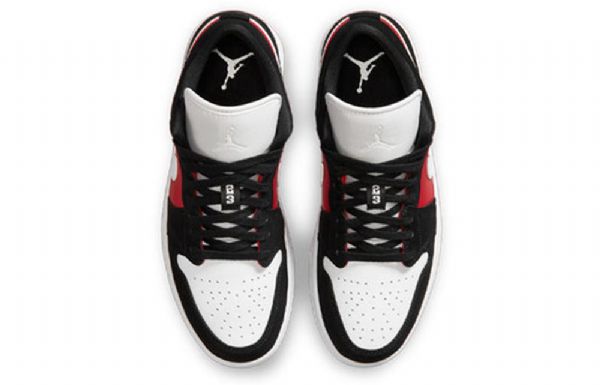 Nike Air Jordan 1 Low Tops Retro Basketball Sko Til Damer Rød Sort