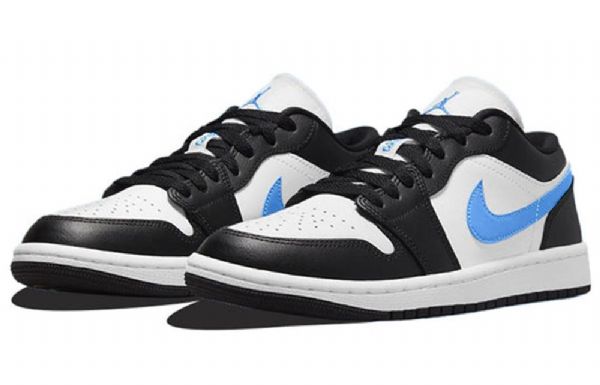 Nike Air Jordan 1 Low Tops Retro Basketball Sko Til Damer Sort Blå