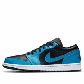 Nike Air Jordan 1 Low Tops Retro Basketball Sko Til Mænd Blå