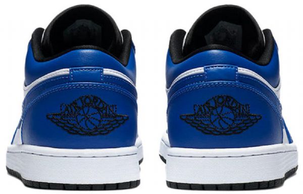 Nike Air Jordan 1 Low Tops Retro Basketball Sko Til Mænd Blå Hvid