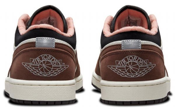 Nike Air Jordan 1 Low Tops Retro Basketball Sko Til Mænd Brun Hvid