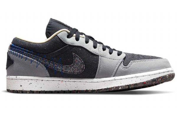 Nike Air Jordan 1 Low Tops Retro Basketball Sko Til Mænd Grå