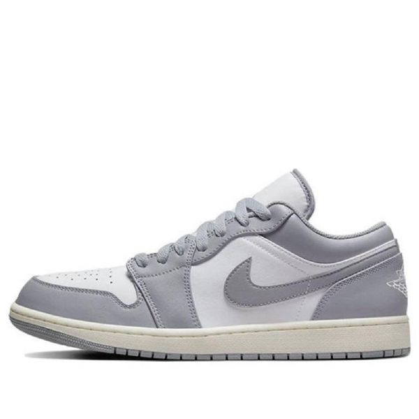 Nike Air Jordan 1 Low Tops Retro Basketball Sko Til Mænd Grå