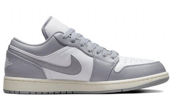 Nike Air Jordan 1 Low Tops Retro Basketball Sko Til Mænd Grå