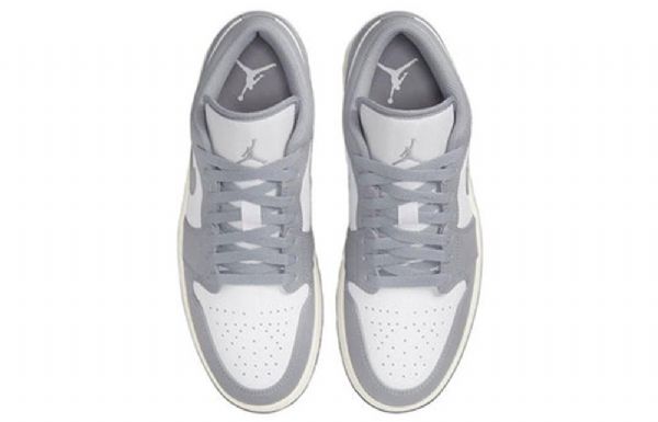 Nike Air Jordan 1 Low Tops Retro Basketball Sko Til Mænd Grå