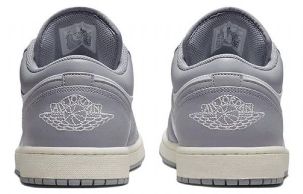 Nike Air Jordan 1 Low Tops Retro Basketball Sko Til Mænd Grå