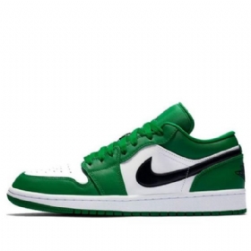 Nike Air Jordan 1 Low Tops Retro Basketball Sko Til Mænd Grøn