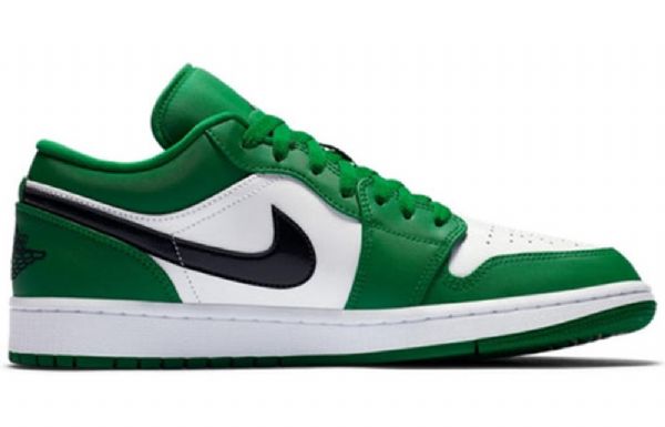 Nike Air Jordan 1 Low Tops Retro Basketball Sko Til Mænd Grøn
