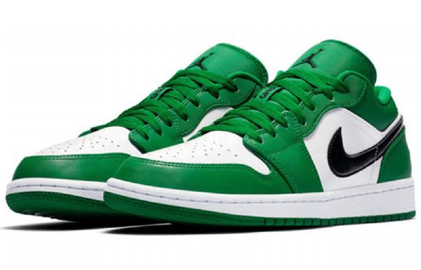 Nike Air Jordan 1 Low Tops Retro Basketball Sko Til Mænd Grøn