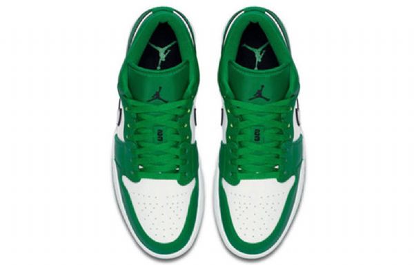 Nike Air Jordan 1 Low Tops Retro Basketball Sko Til Mænd Grøn