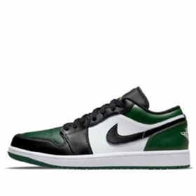 Nike Air Jordan 1 Low Tops Retro Basketball Sko Til Mænd Grøn