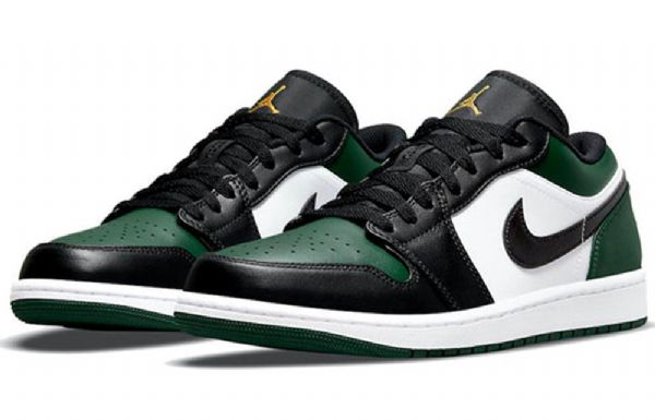 Nike Air Jordan 1 Low Tops Retro Basketball Sko Til Mænd Grøn