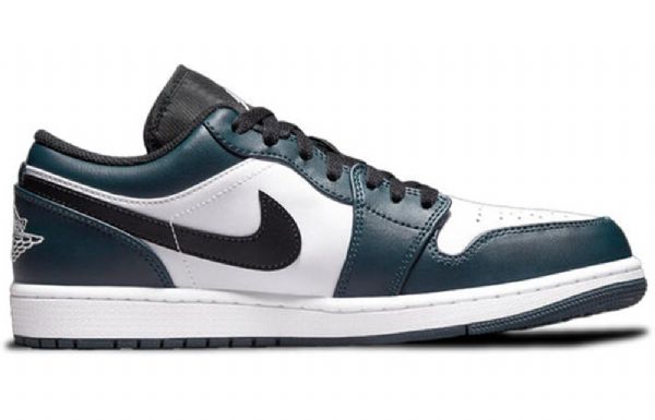 Nike Air Jordan 1 Low Tops Retro Basketball Sko Til Mænd Grøn Mørk