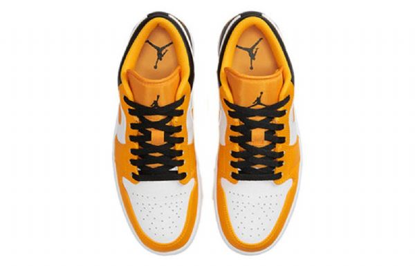 Nike Air Jordan 1 Low Tops Retro Basketball Sko Til Mænd Guld Hvid