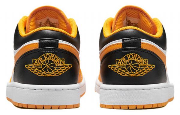 Nike Air Jordan 1 Low Tops Retro Basketball Sko Til Mænd Guld Hvid