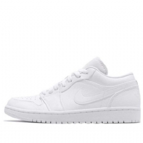 Nike Air Jordan 1 Low Tops Retro Basketball Sko Til Mænd Hvid