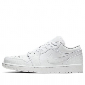 Nike Air Jordan 1 Low Tops Retro Basketball Sko Til Mænd Hvid