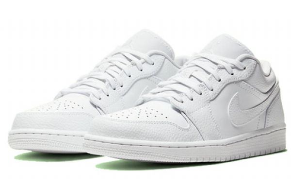 Nike Air Jordan 1 Low Tops Retro Basketball Sko Til Mænd Hvid