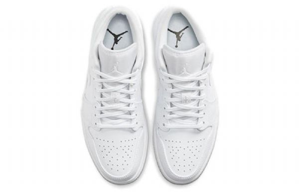 Nike Air Jordan 1 Low Tops Retro Basketball Sko Til Mænd Hvid