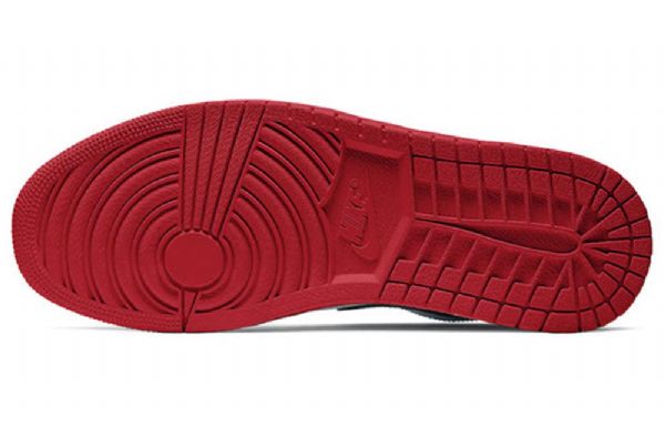 Nike Air Jordan 1 Low Tops Retro Basketball Sko Til Mænd Hvid Rød