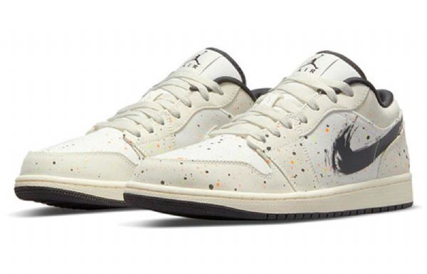 Nike Air Jordan 1 Low Tops Retro Basketball Sko Til Mænd Khaki