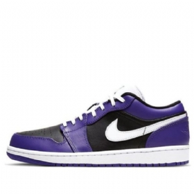 Nike Air Jordan 1 Low Tops Retro Basketball Sko Til Mænd Lilla