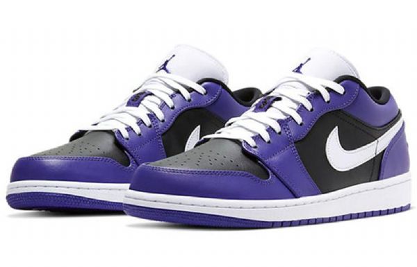 Nike Air Jordan 1 Low Tops Retro Basketball Sko Til Mænd Lilla
