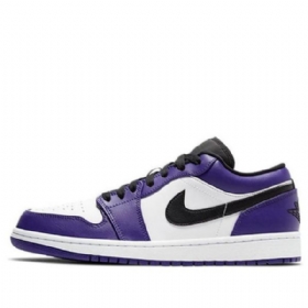 Nike Air Jordan 1 Low Tops Retro Basketball Sko Til Mænd Lilla
