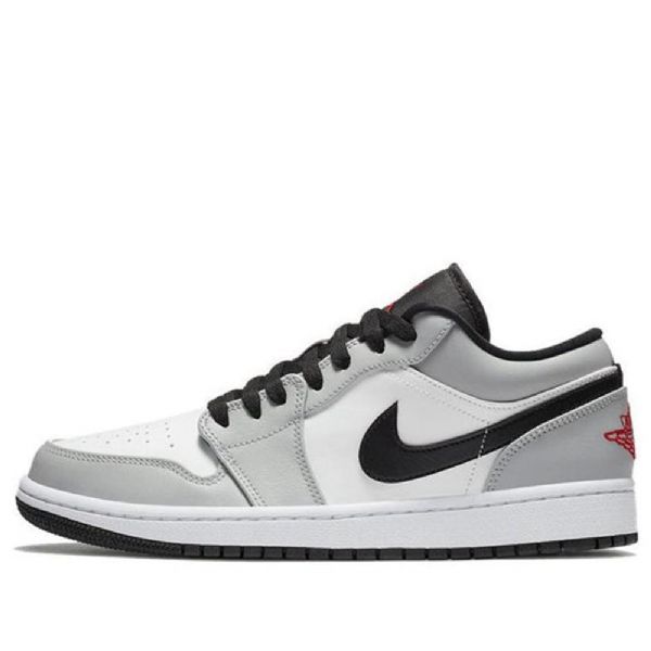 Nike Air Jordan 1 Low Tops Retro Basketball Sko Til Mænd Lysegrå