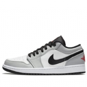 Nike Air Jordan 1 Low Tops Retro Basketball Sko Til Mænd Lysegrå