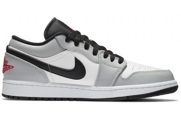 Nike Air Jordan 1 Low Tops Retro Basketball Sko Til Mænd Lysegrå