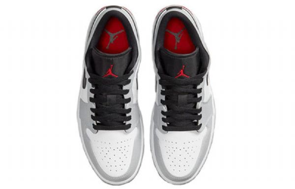 Nike Air Jordan 1 Low Tops Retro Basketball Sko Til Mænd Lysegrå