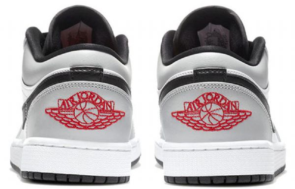 Nike Air Jordan 1 Low Tops Retro Basketball Sko Til Mænd Lysegrå