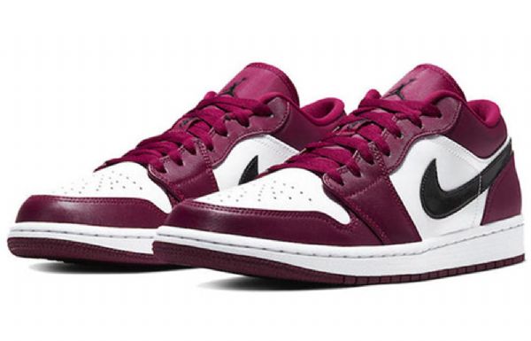 Nike Air Jordan 1 Low Tops Retro Basketball Sko Til Mænd Rød