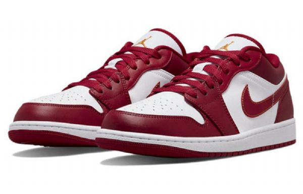 Nike Air Jordan 1 Low Tops Retro Basketball Sko Til Mænd Rød