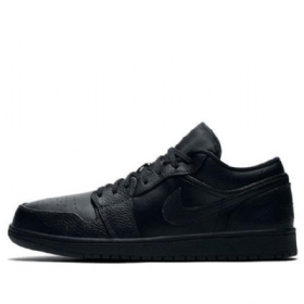 Nike Air Jordan 1 Low Tops Retro Basketball Sko Til Mænd Sort