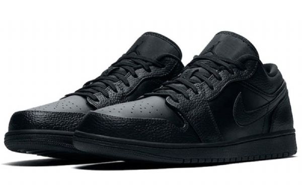 Nike Air Jordan 1 Low Tops Retro Basketball Sko Til Mænd Sort