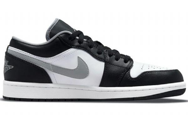 Nike Air Jordan 1 Low Tops Retro Basketball Sko Til Mænd Sort Grå