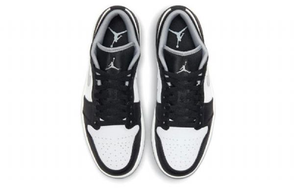Nike Air Jordan 1 Low Tops Retro Basketball Sko Til Mænd Sort Grå