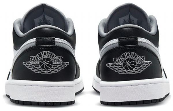 Nike Air Jordan 1 Low Tops Retro Basketball Sko Til Mænd Sort Grå