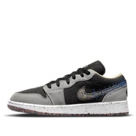Nike Air Jordan 1 Low Tops Se Gs Basketball Sko Til Mænd Grå